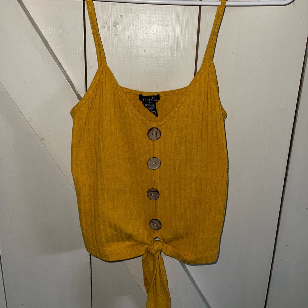Mustard Yellow Tank Top